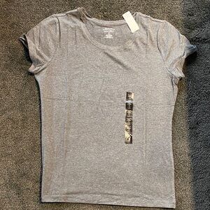 Banana Republic Heather Gray Short Sleeve Crew Tee Large